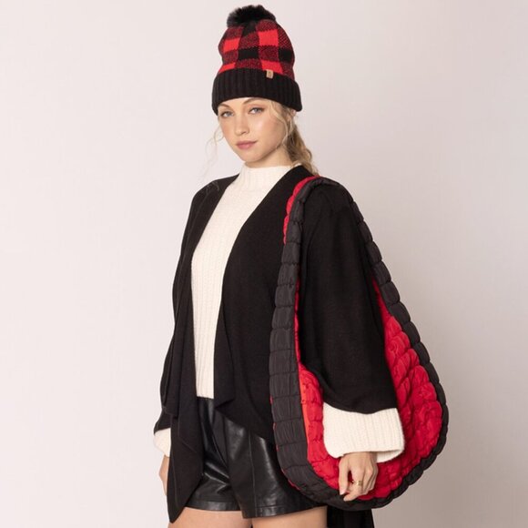 GEORGIA BULLDOGS FOOTBALL Game Day Quilted Puffer Shoulder / Crossbody Handbag - Picture 5 of 6